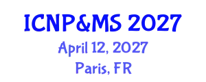 International Congress on Nursing, Pharmaceutical & Medical Sciences April 12, 2027 - Paris, France