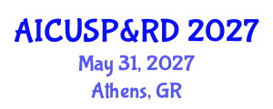 Annual International Conference on Urban Studies, Planning & Regional Development May 31, 2027 - Athens, Greece