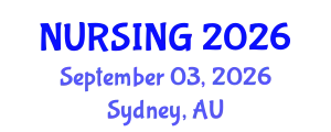 Nursing Conference (NURSING) September 03, 2026 - Sydney, Australia
