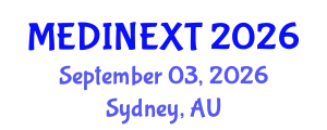 Frontiers in Medicine and Health Care Conference (MEDINEXT) September 03, 2026 - Sydney, Australia