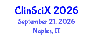 Clinical Sciences Exchange (ClinSciX) September 21, 2026 - Naples, Italy