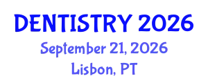 Dentistry Conference (DENTISTRY) September 21, 2026 - Lisbon, Portugal