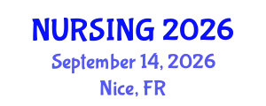 Nursing Conference (NURSING) September 14, 2026 - Nice, France