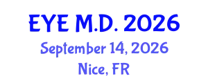 Ophthalmology Conference (EYE M.D.) September 14, 2026 - Nice, France