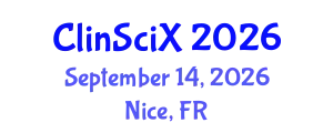 Clinical Sciences Exchange (ClinSciX) September 14, 2026 - Nice, France