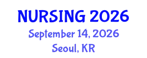 Nursing Conference (NURSING) September 14, 2026 - Seoul, Republic of Korea