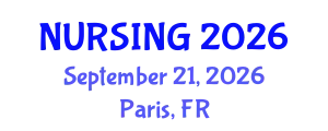 Nursing Conference (NURSING) September 21, 2026 - Paris, France