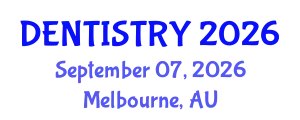 Dentistry Conference (DENTISTRY) September 07, 2026 - Melbourne, Australia