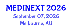 Frontiers in Medicine and Health Care Conference (MEDINEXT) September 07, 2026 - Melbourne, Australia