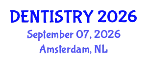 Dentistry Conference (DENTISTRY) September 07, 2026 - Amsterdam, Netherlands