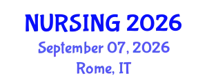 Nursing Conference (NURSING) September 07, 2026 - Rome, Italy