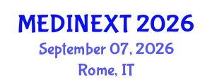 Frontiers in Medicine and Health Care Conference (MEDINEXT) September 07, 2026 - Rome, Italy