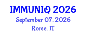 Immunology Conference (IMMUNIQ) September 07, 2026 - Rome, Italy