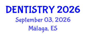 Dentistry Conference (DENTISTRY) September 03, 2026 - Málaga, Spain