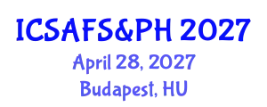 International Conference on Sustainable Agriculture, Food Security & Public Health April 28, 2027 - Budapest, Hungary