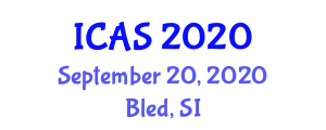 International Conference on Applied Statistics (ICAS) September 20, 2020 - Bled, Slovenia